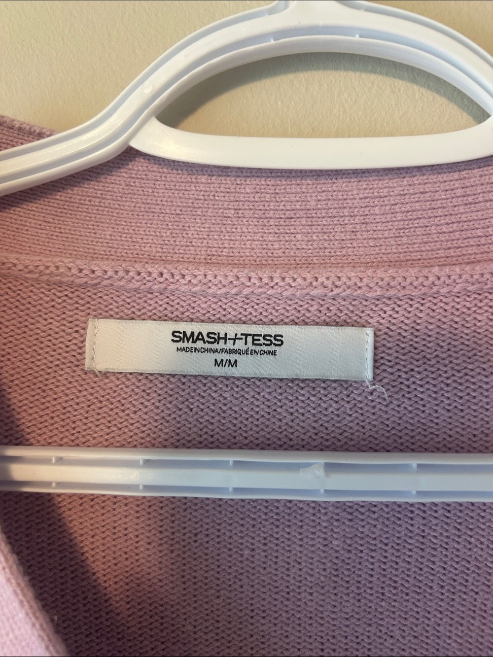 Smash + Tess Relaxed V-Neck Button Cardigan In Lavender - Picture 2 of 5